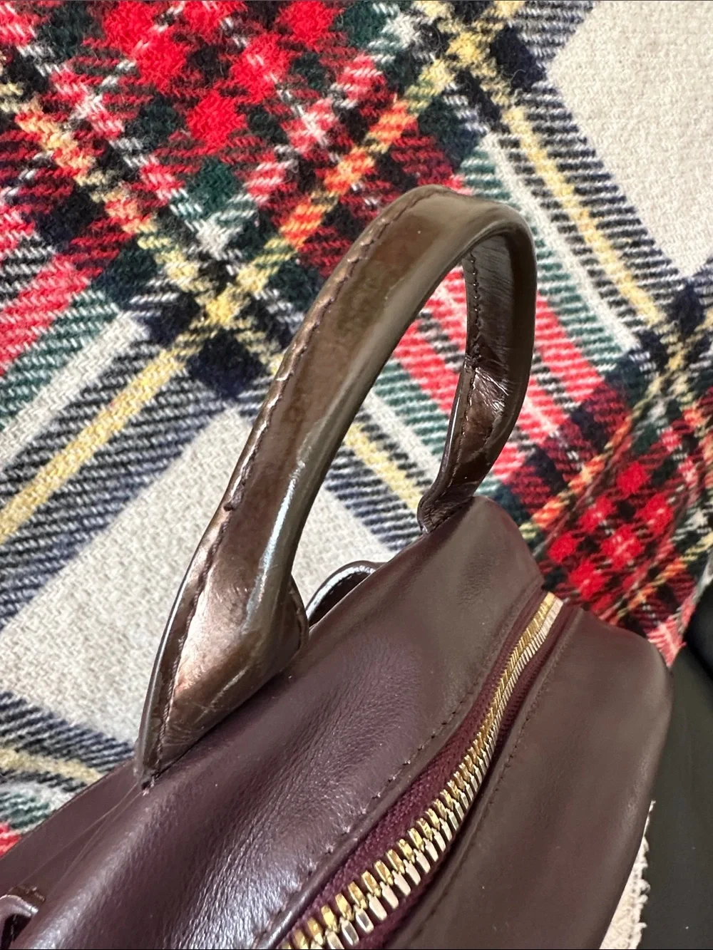 WANT Les Essentiels 🎒 Chocolate Brown / Aubergine  Leather Backpack